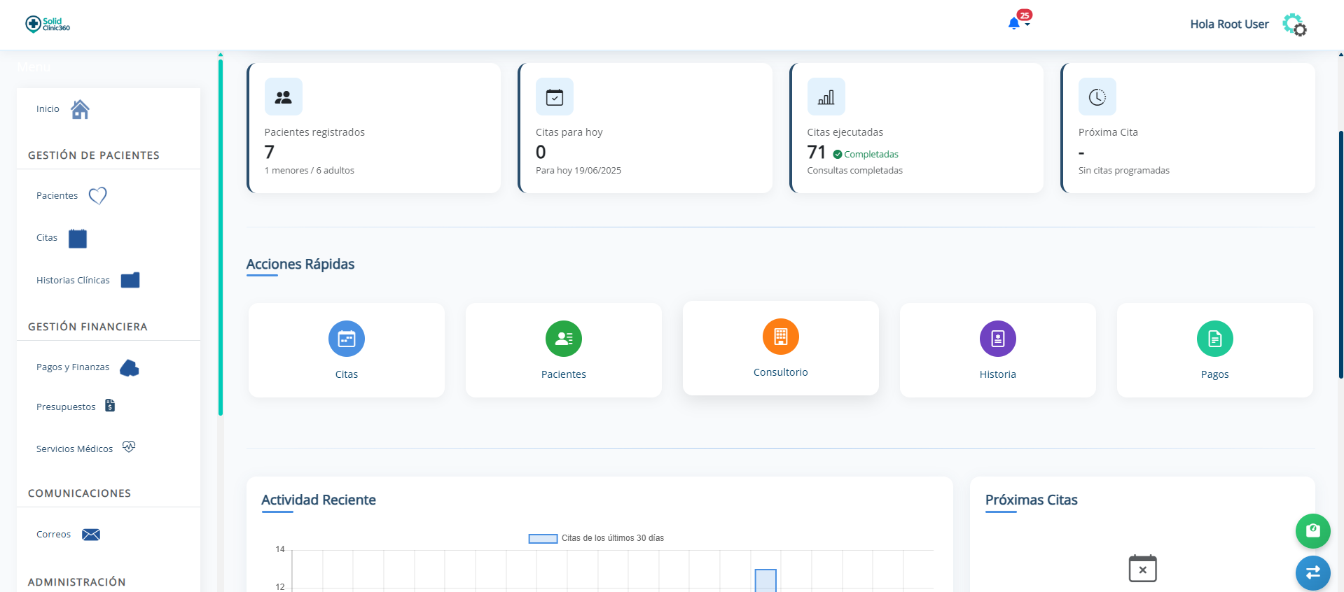 Médico usando SolidClinic360